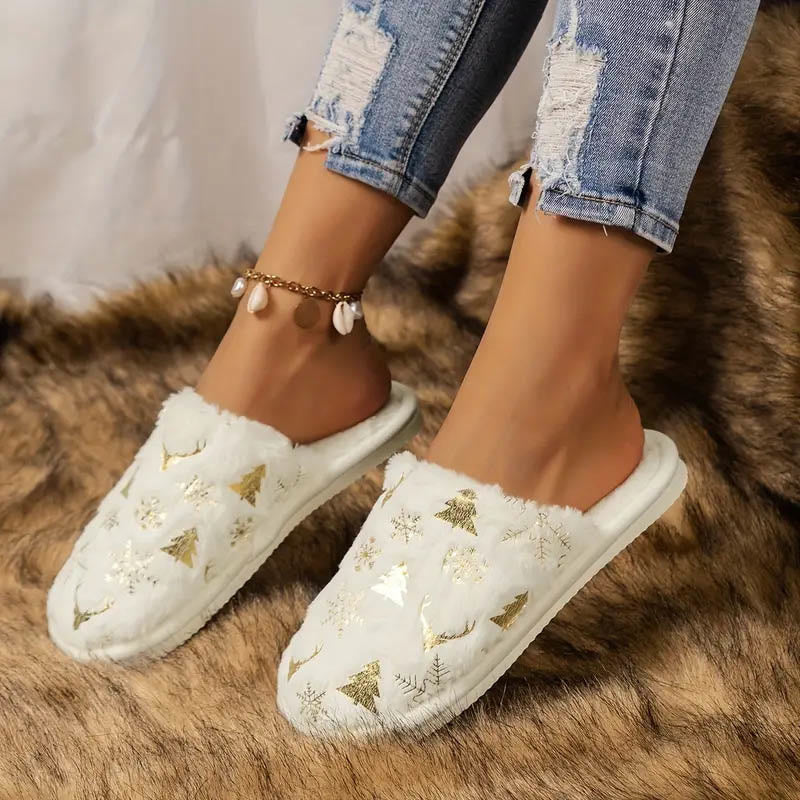 Hausschuhe mit Weihnachtsbaum in Übergröße - image 6