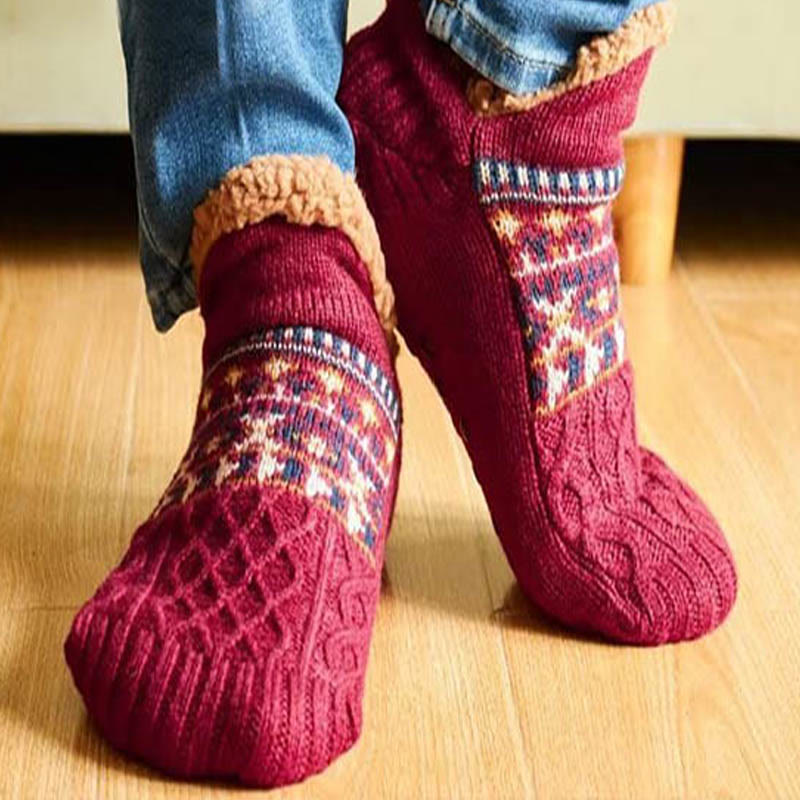 Verdickte gestrickte Hausschuhsocken in Übergröße - image 1