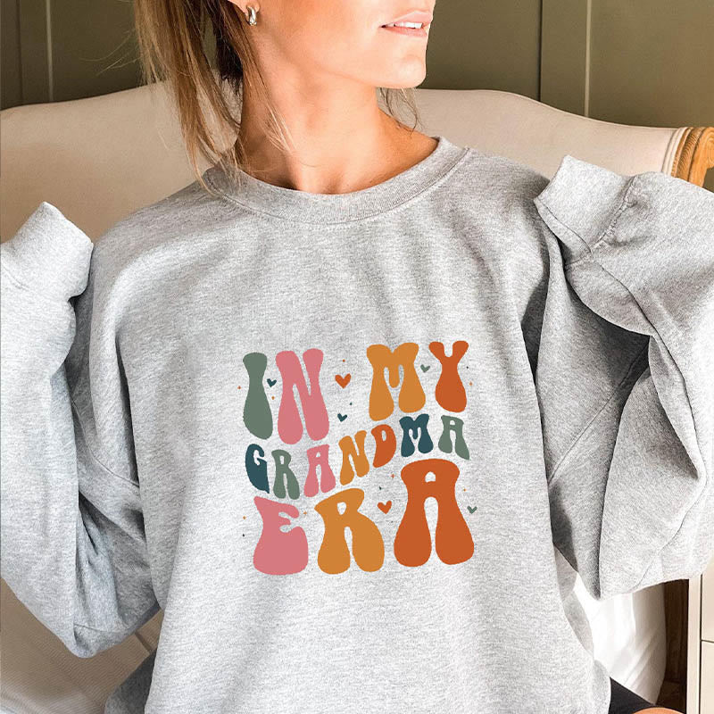 Sweatshirt mit lustigem Copy-Motiv in Übergröße