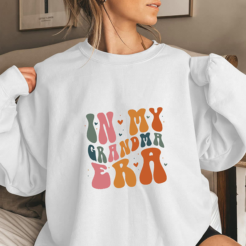 Sweatshirt mit lustigem Copy-Motiv in Übergröße