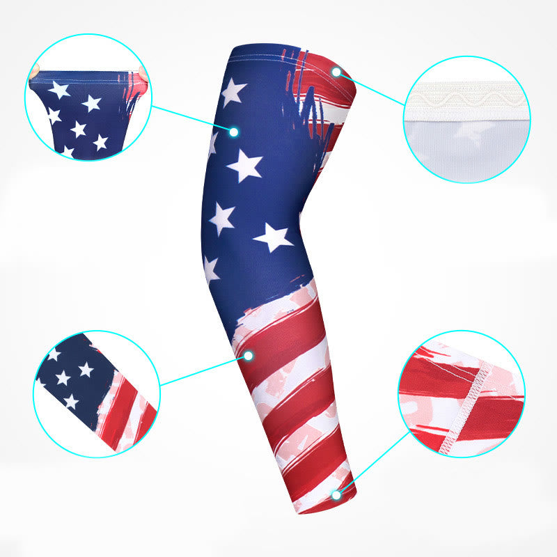 Kompressionsarmlinge mit amerikanischer Flagge