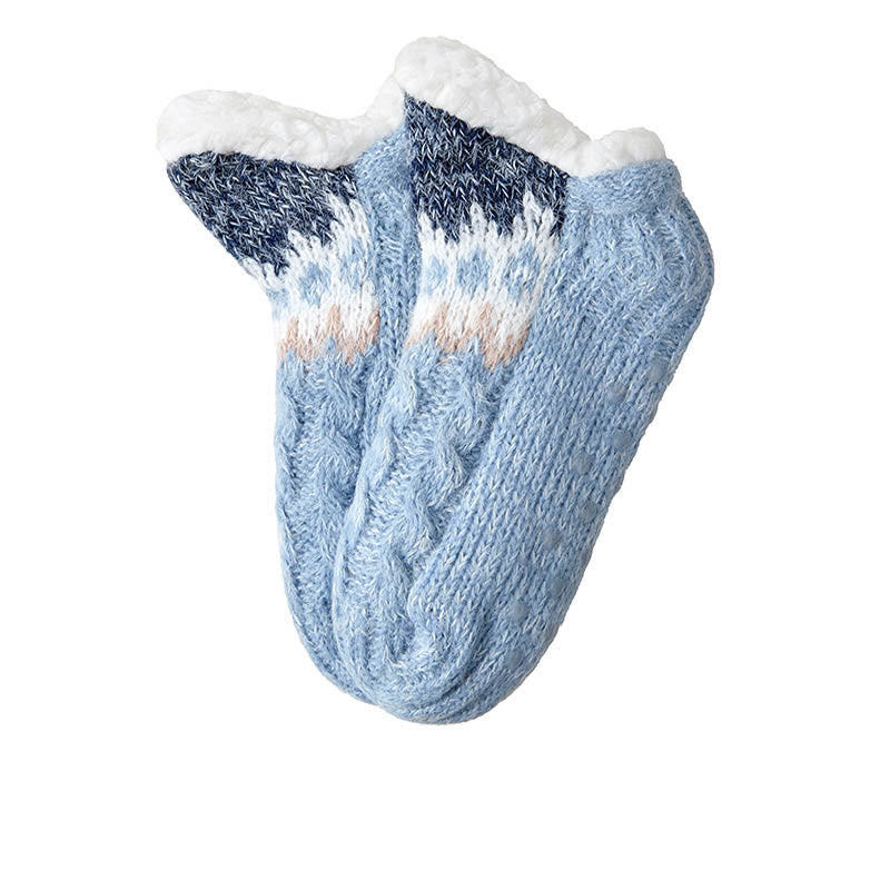Hausschuhe aus Lammwolle in Übergröße - Blau - EU36-41 (US3-7,5) - image 8