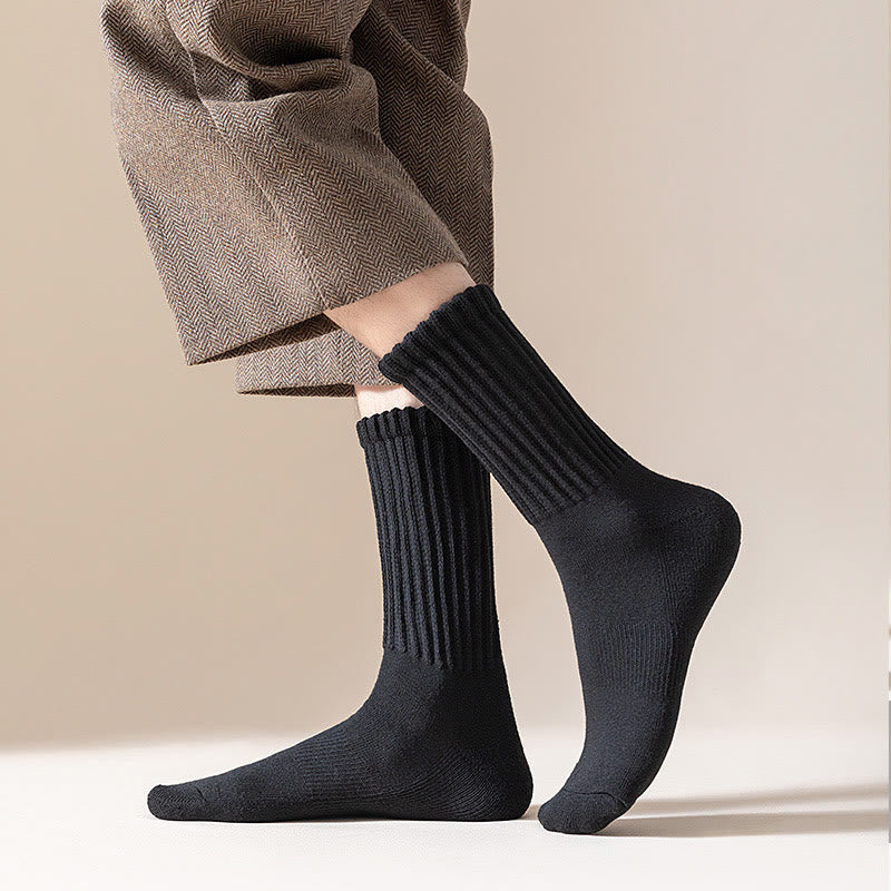 Viertelsocken mit dicken Streifen in Übergröße (4 Paar)