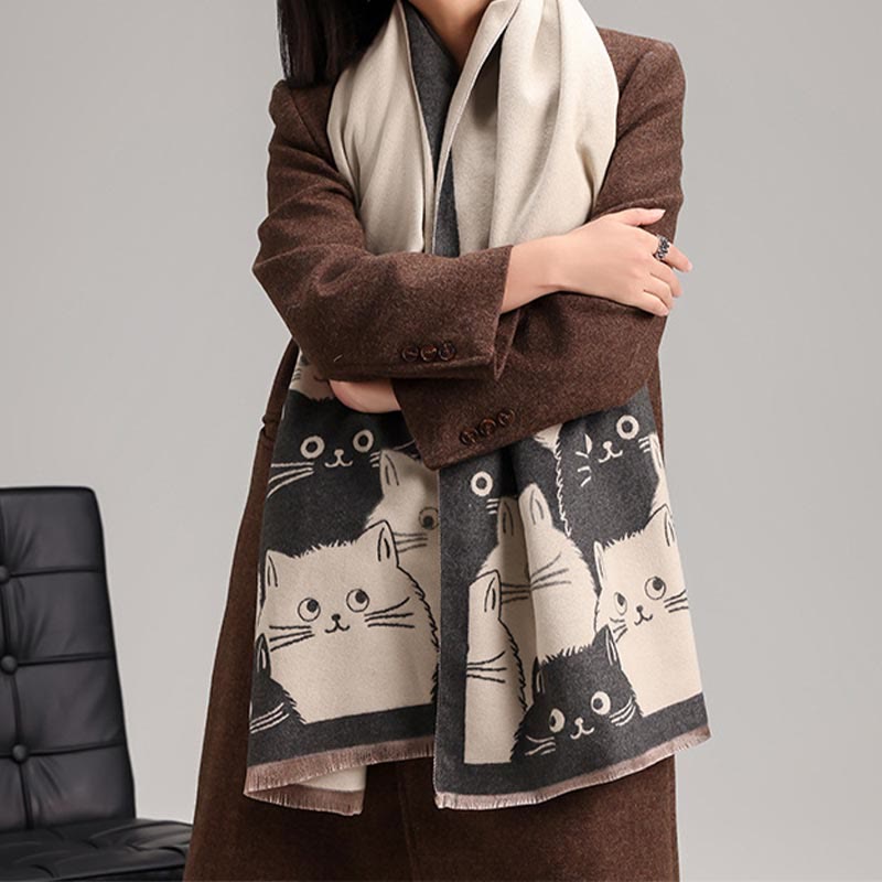 Warmer, schöner Winterdeckenschal - image 2