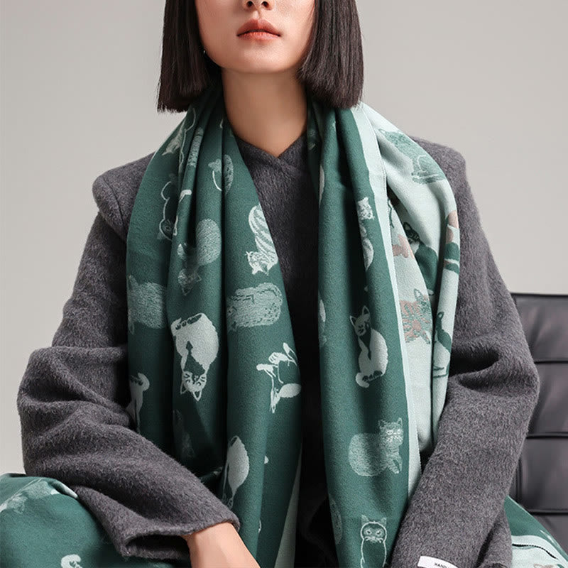 Stilvoller weicher Katzen-Deckenschal - image 3