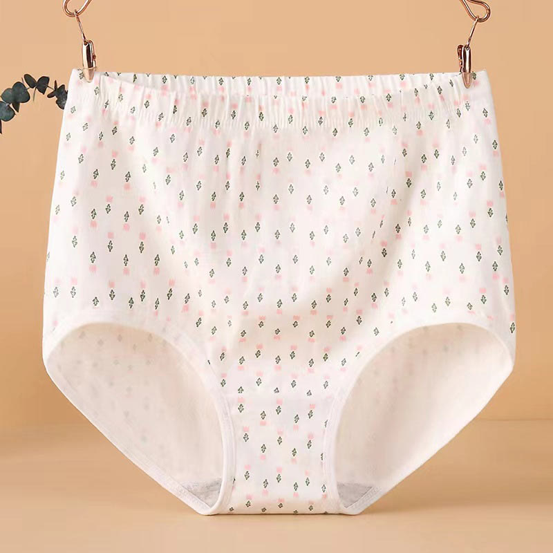 Jacquard-Höschen mit hoher Taille in Übergröße (4er-Pack)