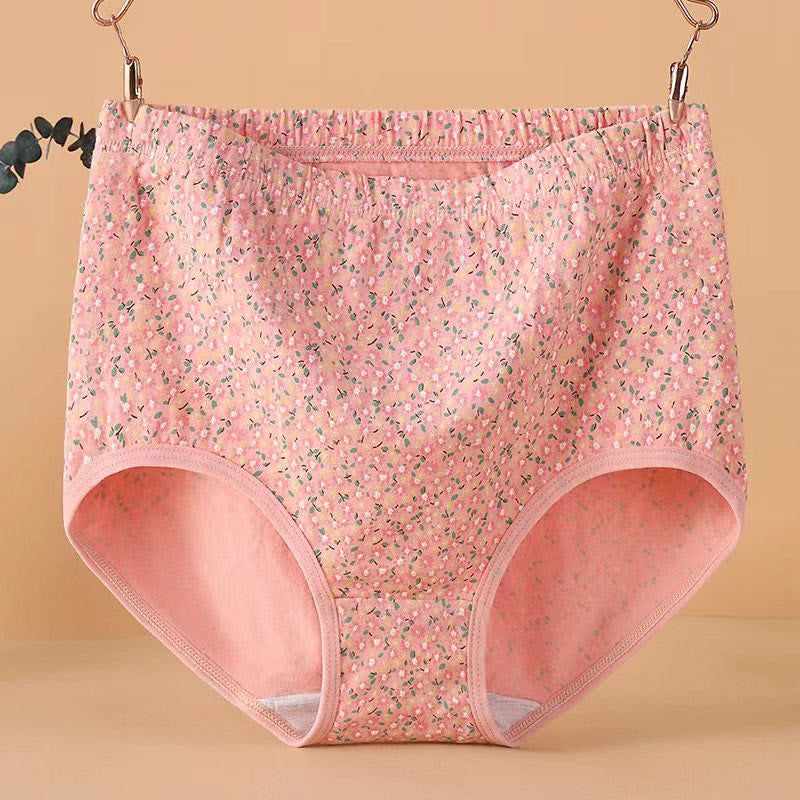 Jacquard-Höschen mit hoher Taille in Übergröße (4er-Pack)