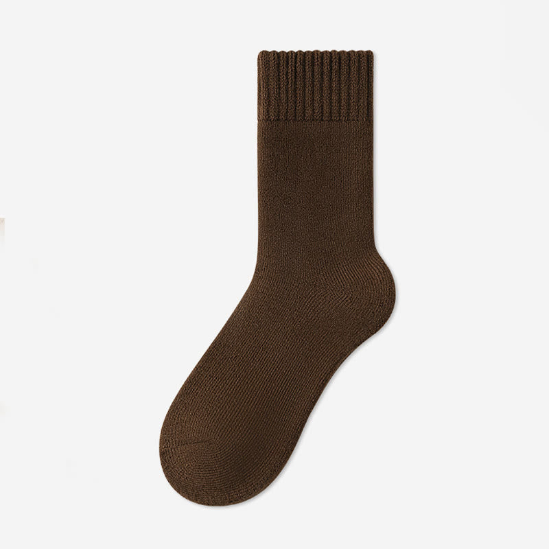 Vielseitige, einfarbige Viertelsocken in Übergröße (5 Paar) - Braun - EU39-45 (US6-11) - image 10