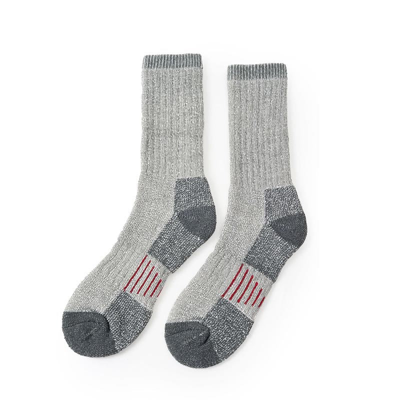 Weiche, dicke Crew-Socken in Übergröße (5 Paar) - Grau - EU40-44 (US10-13) - image 5
