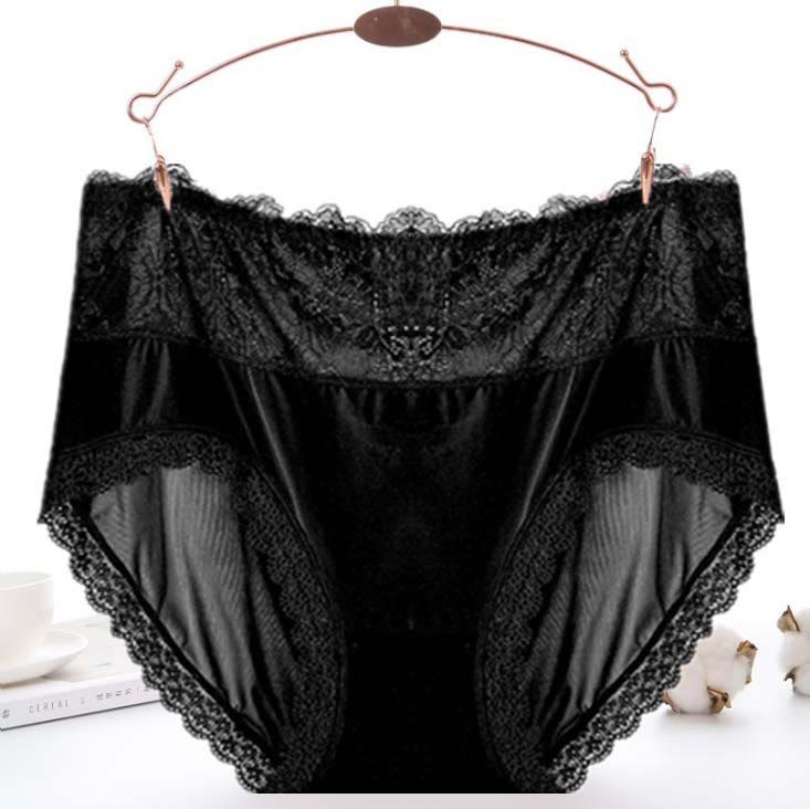 Sexy Mesh-Spitzenhöschen (3er-Pack) - Schwarz - 5XL - image 9