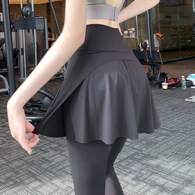 Yoga-Sportrockhose mit Hüftbedeckung - Dunkelgrau - 2XL - image 3