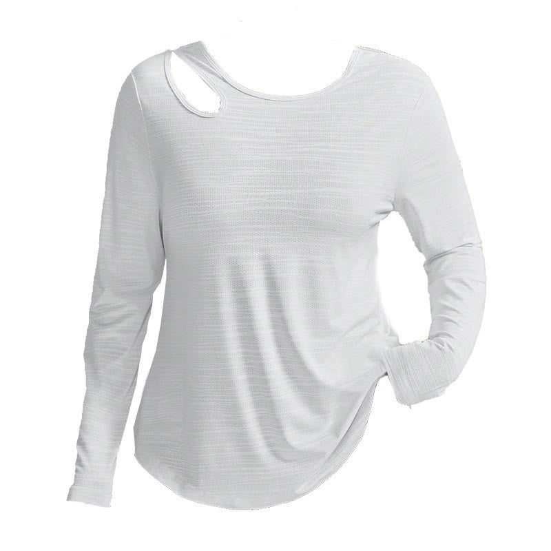Plus Size Loose Long Sleeve Sportshirt - image 2