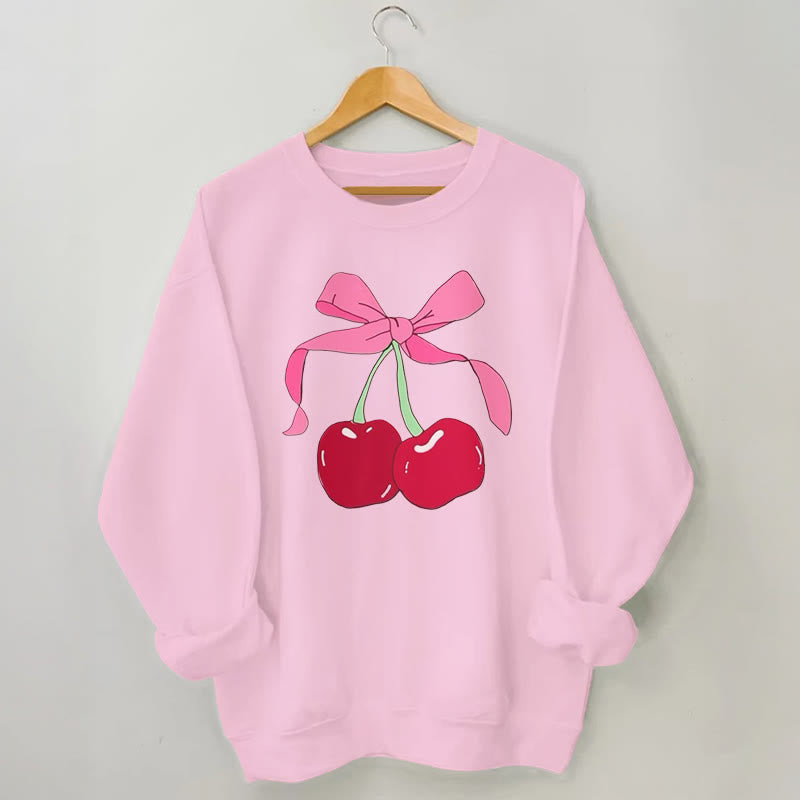 Sweatshirt „Big Cherry“ in Übergröße - Rosa - 3XL - image 4