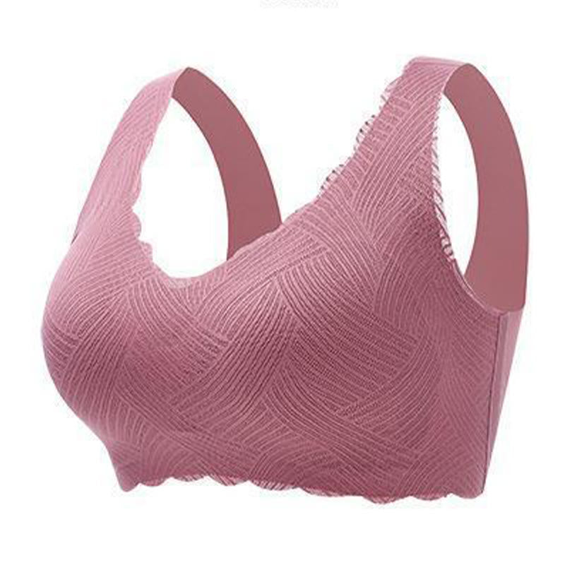 Nahtloser, kabelloser Push-up-BH - Lila - 6XL - image 7