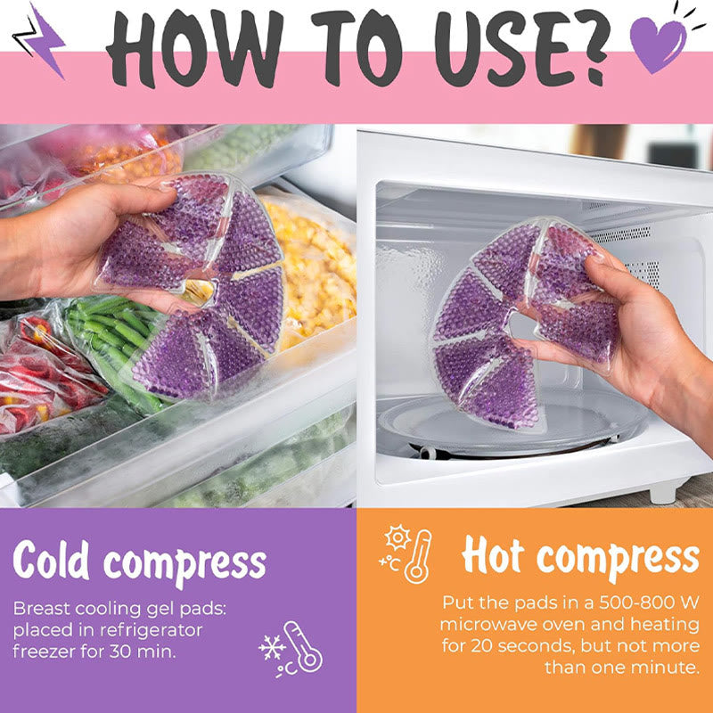 Wiederverwendbare Stilleinlage mit Heiß- und Kaltkompresse