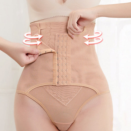 Bauchweg-Shapewear-Tanga mit hoher Taille in Übergröße