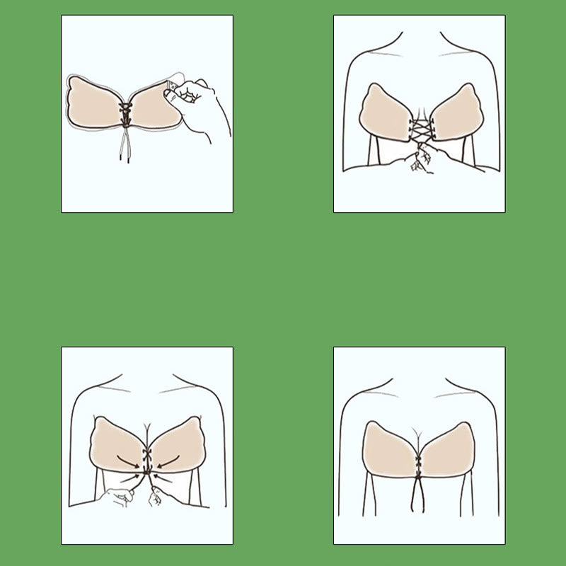 Unsichtbare, verstellbare Push-Up-Nippelabdeckungen (2 Paar)