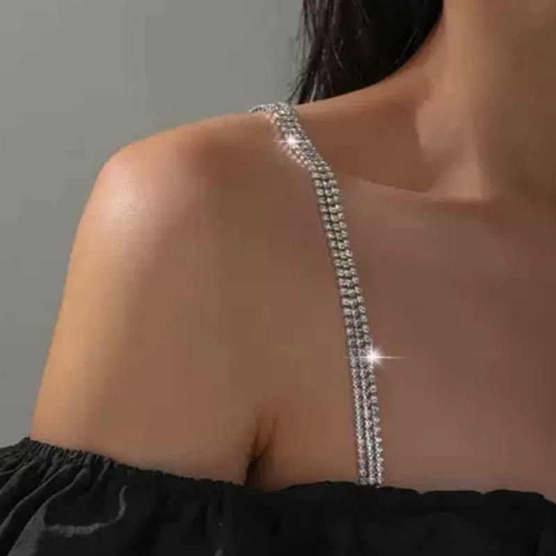 Sexy Strassschmuck Kristall Dessous Kette (3 Paar)