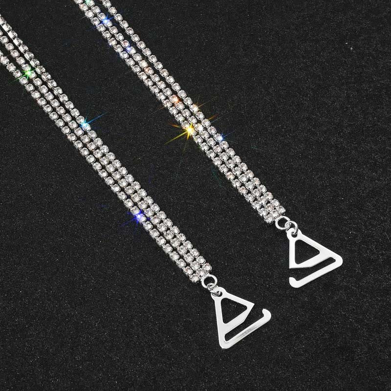 Sexy Strassschmuck Kristall Dessous Kette (3 Paar)