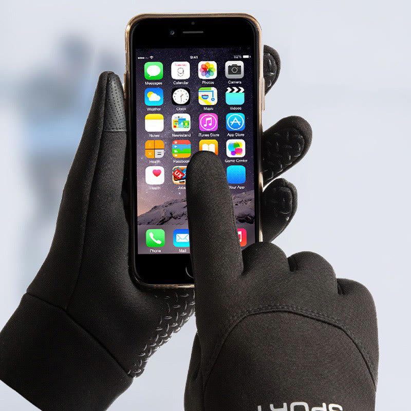 Warme Plüschhandschuhe zum Radfahren - image 2