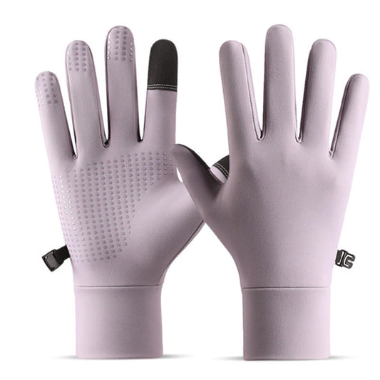 Warme Touchscreen-Winterhandschuhe - Hellviolett - XL - image 0