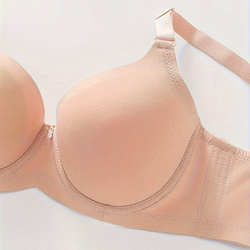 Dünner, glatter, nahtloser Push-up-Bügel-BH