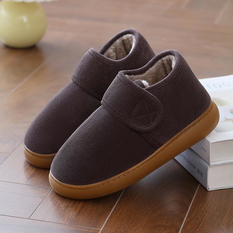 Warme Diabetiker-Hausschuhe in Übergröße - Braun - EU44 (US10) - image 1