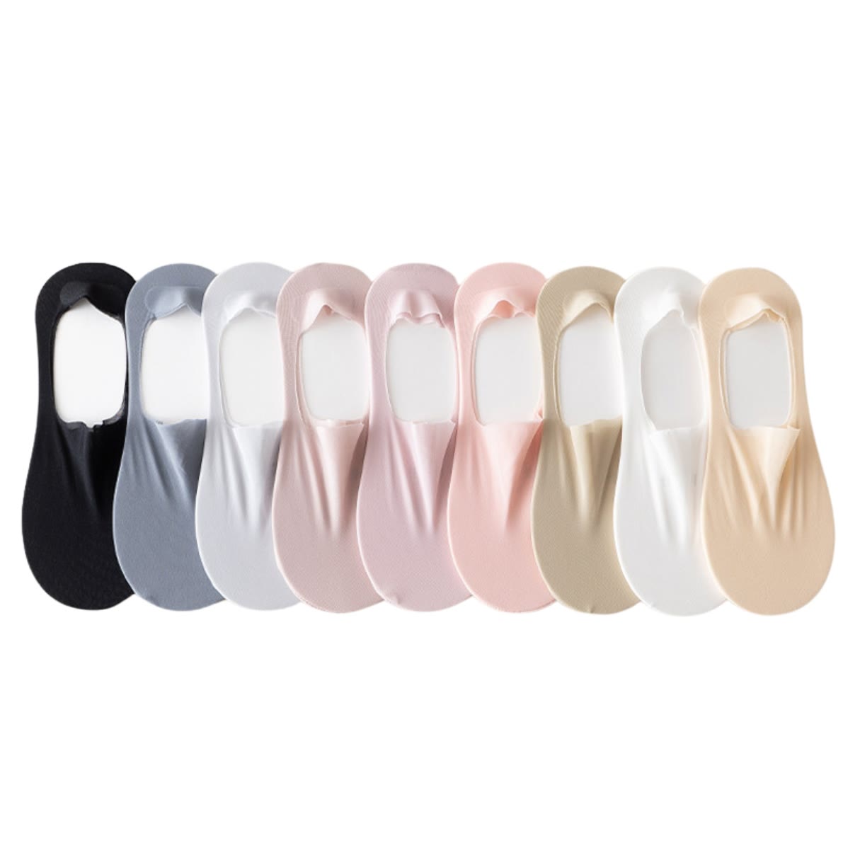 Unsichtbare Socken aus Eisseide (5 Paar) - Mehrfarbig - EU35-38 (US5-7) - image 13