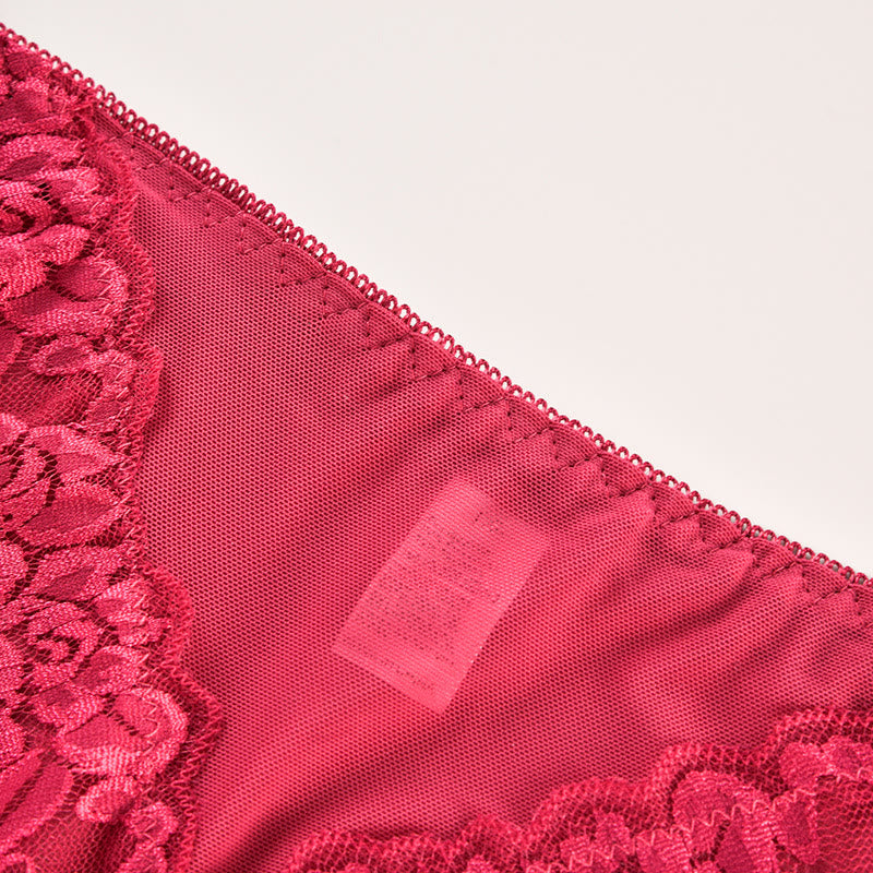 Sexy, weiche Spitzenhöschen mit mittlerer Leibhöhe in Übergröße (3er-Pack)