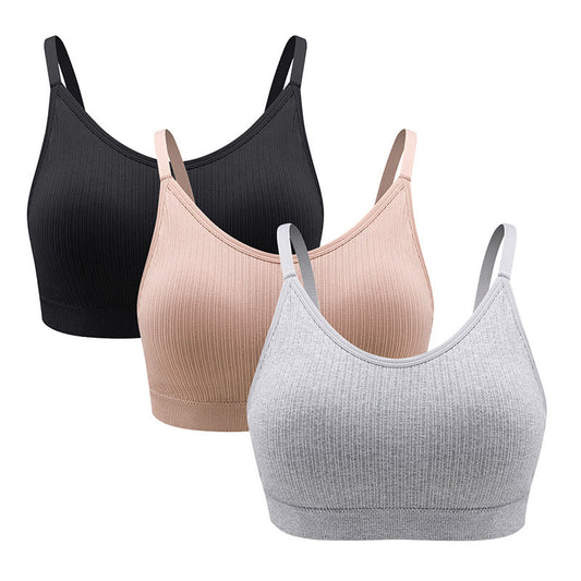 Bequemer Fitness-Yoga-BH ohne Bügel in Übergröße