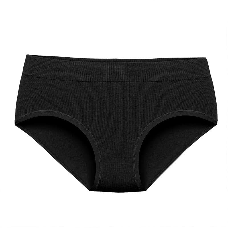 Atmungsaktive nahtlose Slips in Übergröße, einfarbig (3er-Pack)