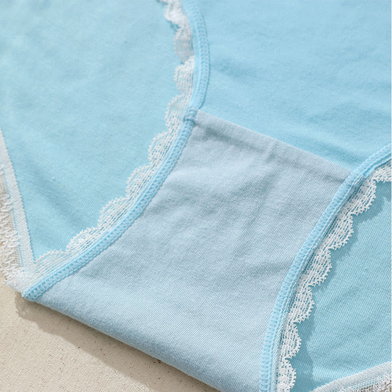 Bequeme Spitzenhöschen mit mittlerer Leibhöhe und hoher Elastizität (3er-Pack)
