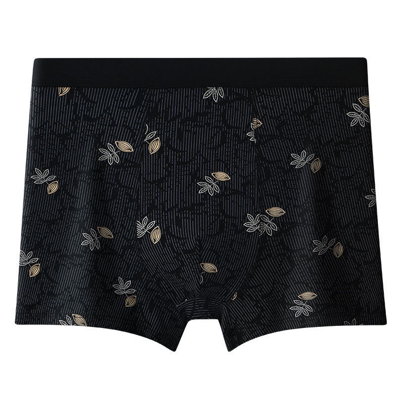 Lockere Boxershorts mit hoher Taille und Aufdruck in Übergröße (2er-Pack)