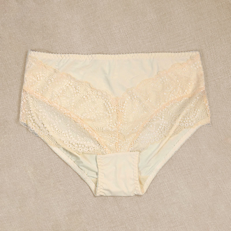 Dünne, sexy Spitzenhöschen mit mittlerer Leibhöhe in Übergröße (2er-Pack)