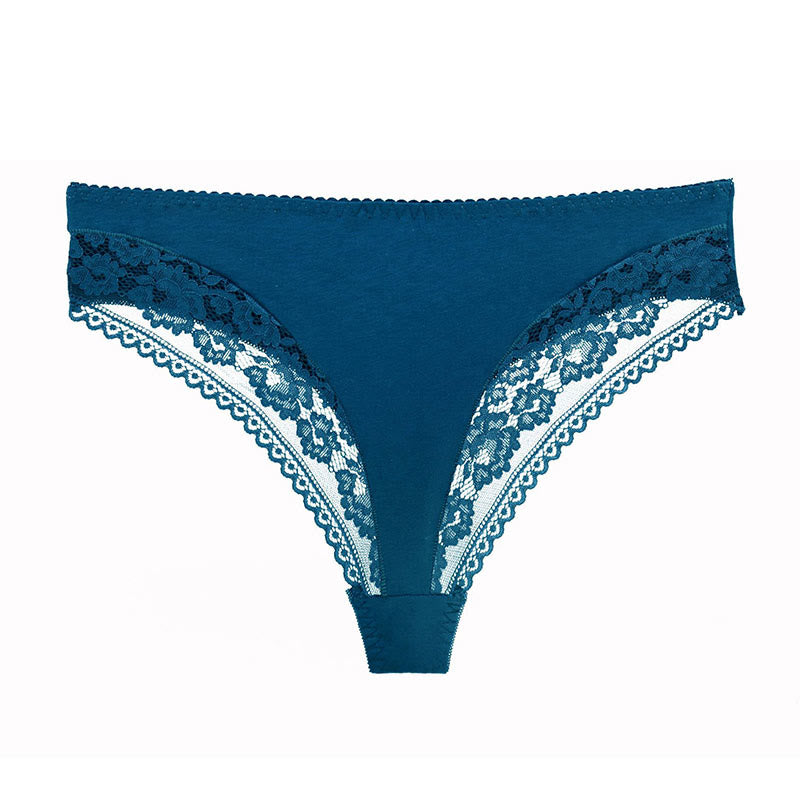 Sexy, atmungsaktiver Tanga in Übergröße, mittlere Leibhöhe (2er-Pack)