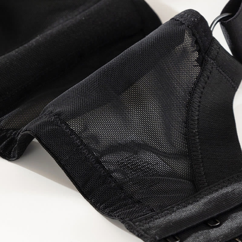 Push-up-Bügel-BH aus Mesh mit Anti-Sagging-Effekt in Übergröße