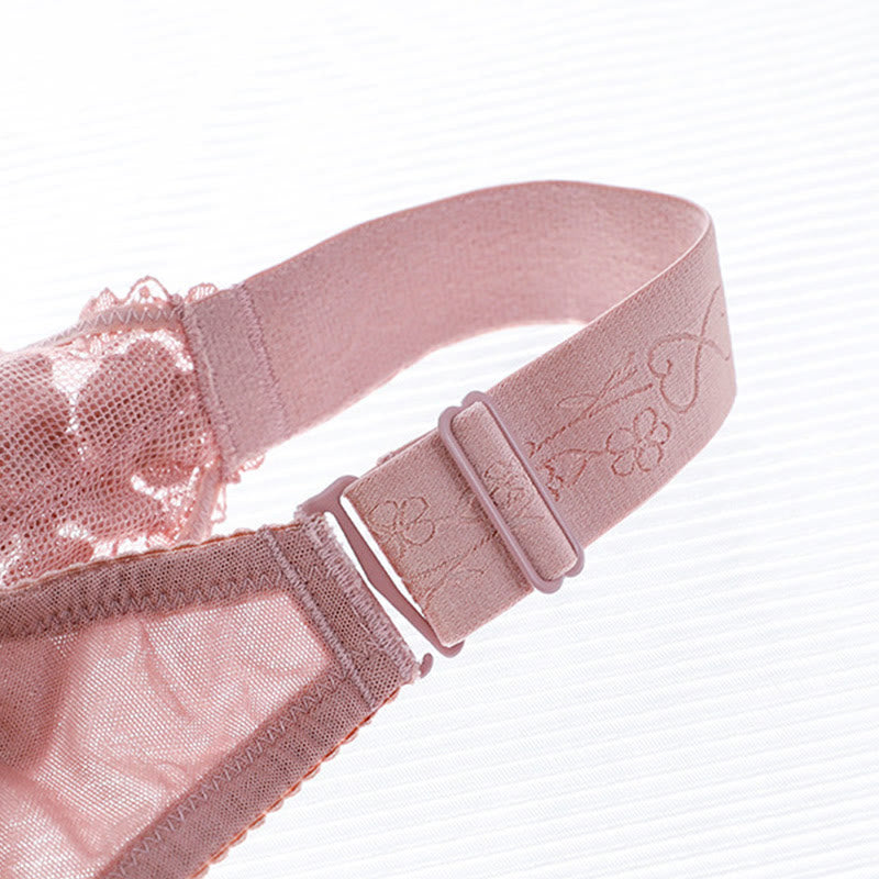 Ultradünner Push-up-BH aus Spitze ohne Bügel