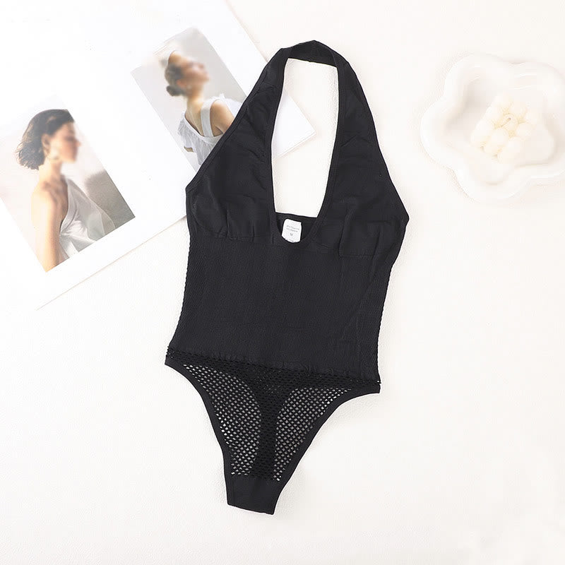 Nahtloser Bodysuit mit Bauchkontrolle und Hohlsaum