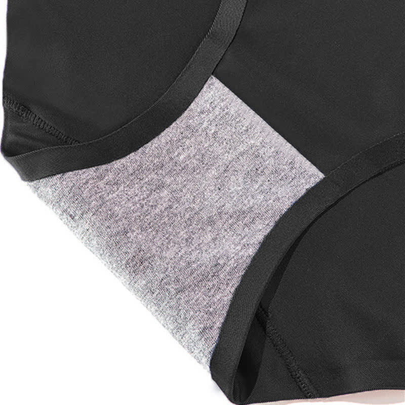 Nahtlose Slips aus Eisseide mit hoher Taille in Übergröße (3er-Pack)