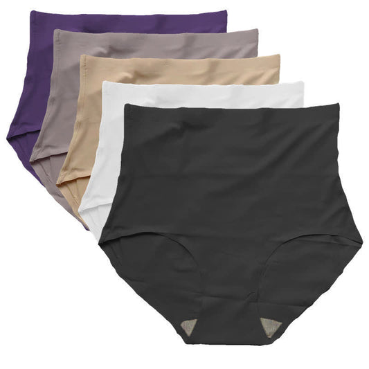 Nahtlose Slips aus Eisseide mit hoher Taille in Übergröße (3er-Pack)