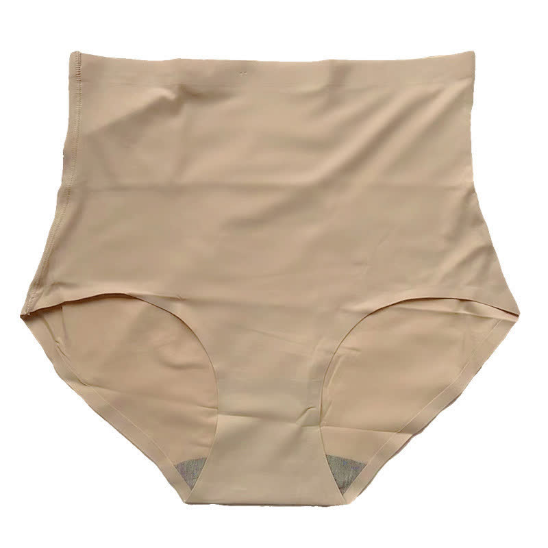 Nahtlose Slips aus Eisseide mit hoher Taille in Übergröße (3er-Pack)