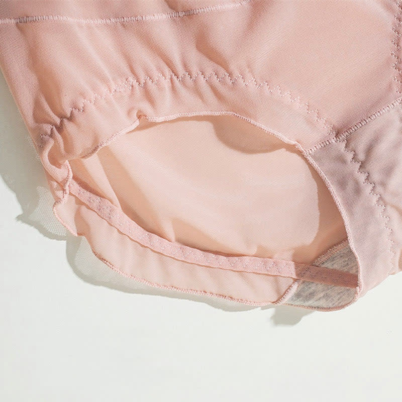 Sexy transparente Spitzenhöschen mit hoher Taille in Übergröße (3er-Pack)