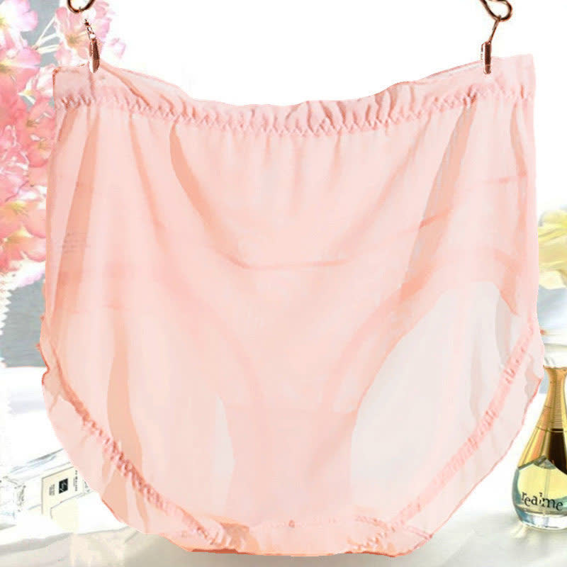 Sexy transparente Spitzenhöschen mit hoher Taille in Übergröße (3er-Pack)