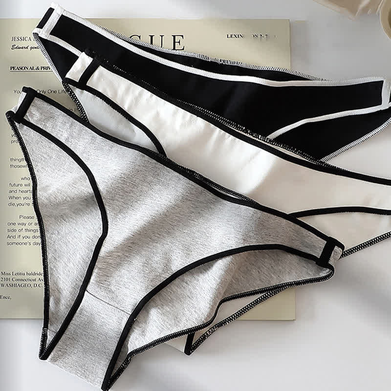 Atmungsaktive Slips mit niedriger Taille in Übergröße (3er-Pack)