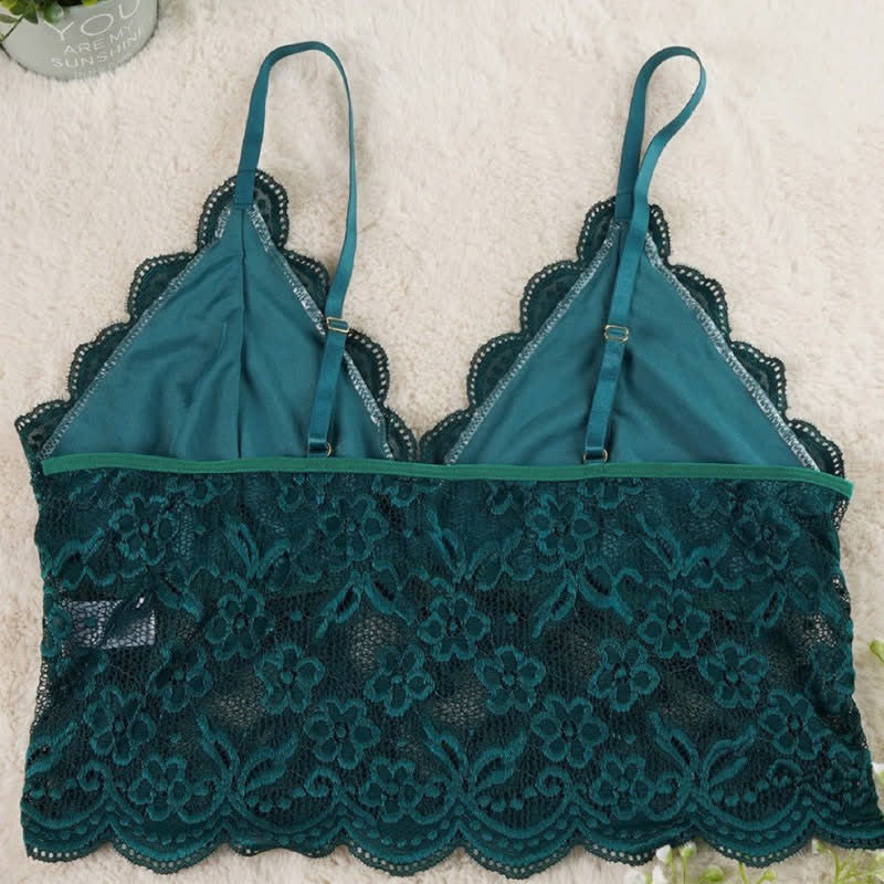 Sexy, enger Straps-BH aus französischer Spitze in Übergröße ohne Bügel