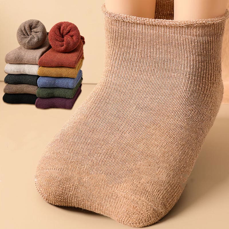 Einfache Anzug-Viertel-Socken (5 Paar)