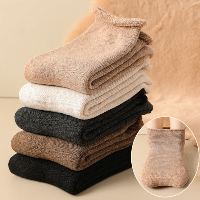 Einfache Anzug-Viertel-Socken (5 Paar)