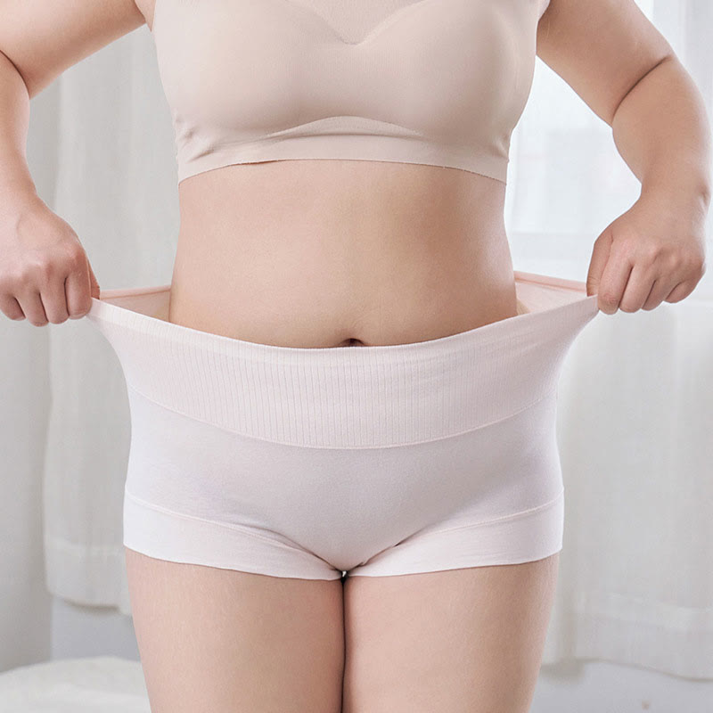 Lässige Höschen mit hoher Taille in Übergröße (2er-Pack)