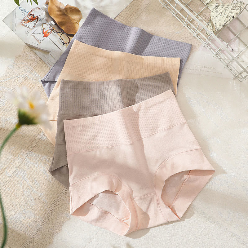 Lässige Höschen mit hoher Taille in Übergröße (2er-Pack)