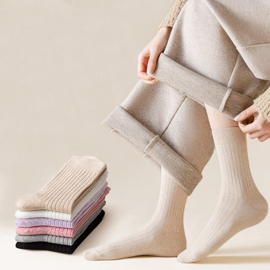 Einfarbige, lässige Viertelsocken aus Baumwolle (6 Paar)